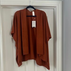 Simply Noelle Women's Terracotta Shrug Poncho